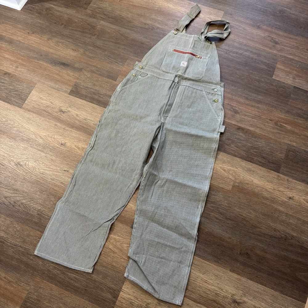 Pointer Brand LC King Hickory Stripe Bob Overalls Men's SECONDS FAIR